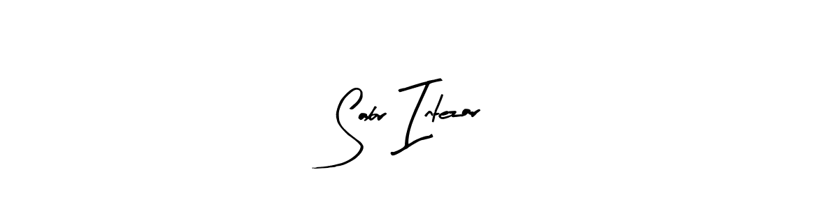 Also we have Sabr Intezar name is the best signature style. Create professional handwritten signature collection using Arty Signature autograph style. Sabr Intezar signature style 8 images and pictures png