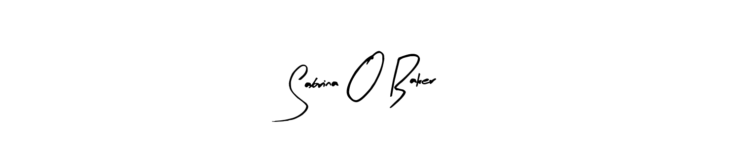 Sabrina O Baker stylish signature style. Best Handwritten Sign (Arty Signature) for my name. Handwritten Signature Collection Ideas for my name Sabrina O Baker. Sabrina O Baker signature style 8 images and pictures png