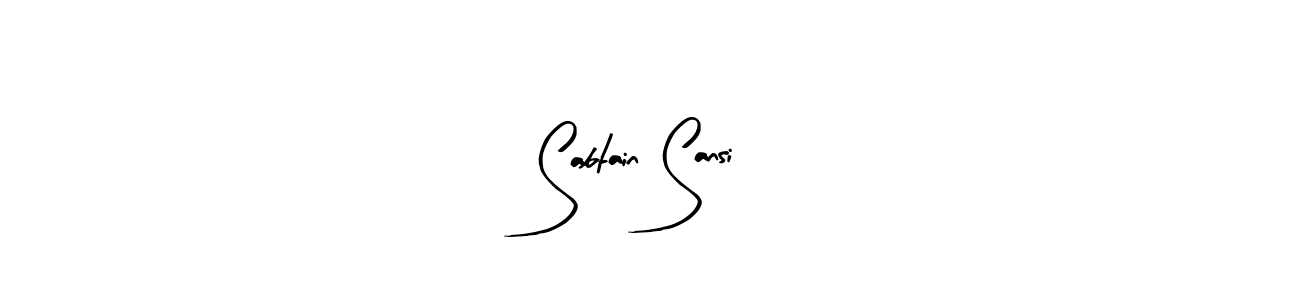 You should practise on your own different ways (Arty Signature) to write your name (Sabtain Sansi) in signature. don't let someone else do it for you. Sabtain Sansi signature style 8 images and pictures png