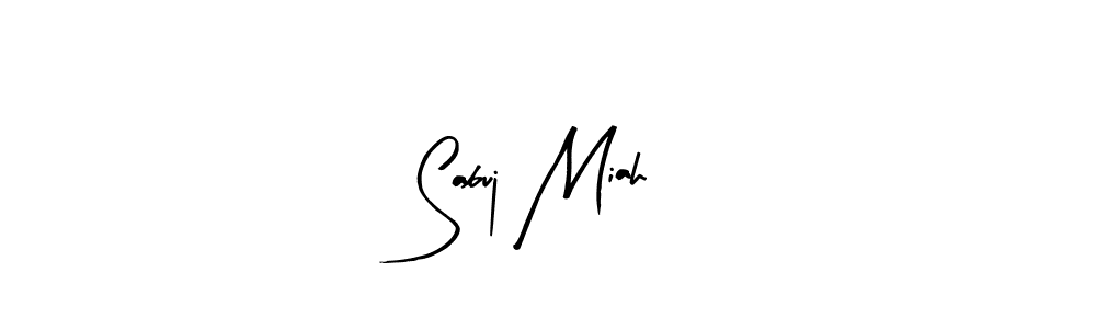 Make a beautiful signature design for name Sabuj Miah. With this signature (Arty Signature) style, you can create a handwritten signature for free. Sabuj Miah signature style 8 images and pictures png