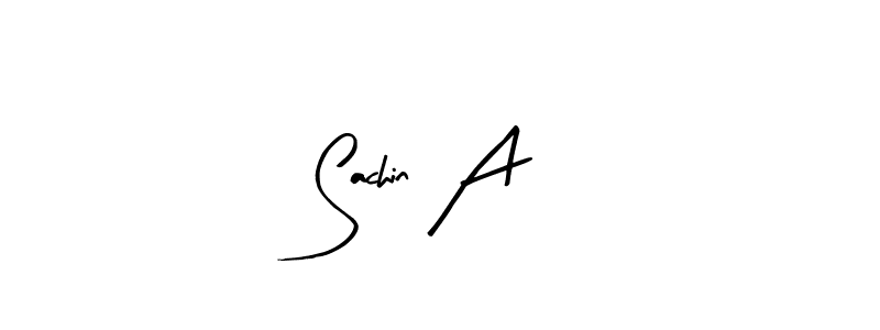 Make a beautiful signature design for name Sachin A. With this signature (Arty Signature) style, you can create a handwritten signature for free. Sachin A signature style 8 images and pictures png