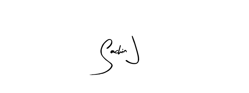 How to make Sachin J name signature. Use Arty Signature style for creating short signs online. This is the latest handwritten sign. Sachin J signature style 8 images and pictures png