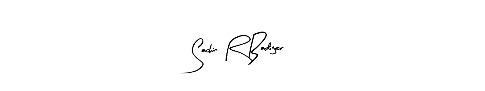 Design your own signature with our free online signature maker. With this signature software, you can create a handwritten (Arty Signature) signature for name Sachin R Badiger. Sachin R Badiger signature style 8 images and pictures png