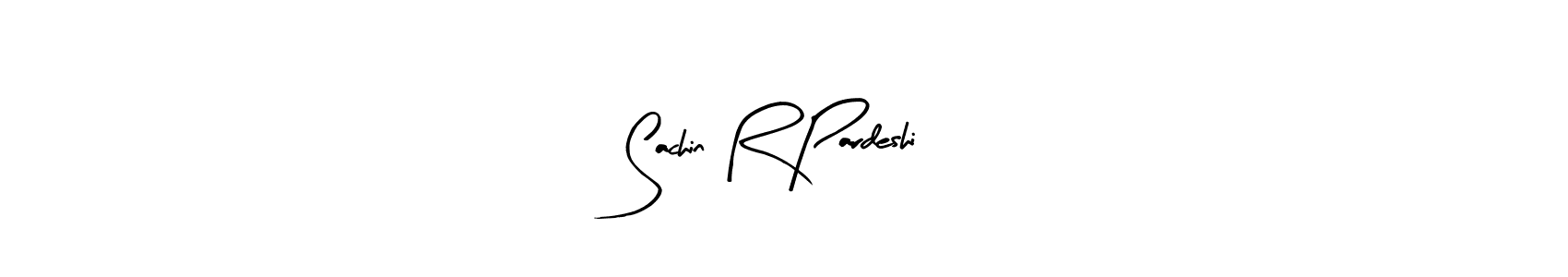 Arty Signature is a professional signature style that is perfect for those who want to add a touch of class to their signature. It is also a great choice for those who want to make their signature more unique. Get Sachin R Pardeshi name to fancy signature for free. Sachin R Pardeshi signature style 8 images and pictures png