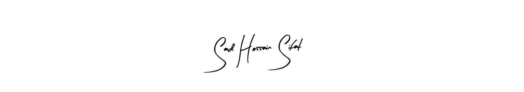 How to Draw Sad Hossain Sifat signature style? Arty Signature is a latest design signature styles for name Sad Hossain Sifat. Sad Hossain Sifat signature style 8 images and pictures png