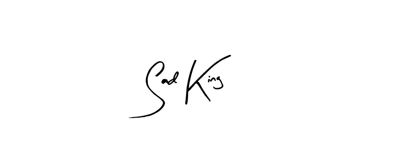 if you are searching for the best signature style for your name Sad King. so please give up your signature search. here we have designed multiple signature styles  using Arty Signature. Sad King signature style 8 images and pictures png