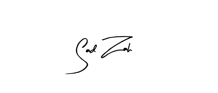 Similarly Arty Signature is the best handwritten signature design. Signature creator online .You can use it as an online autograph creator for name Sad Zah. Sad Zah signature style 8 images and pictures png