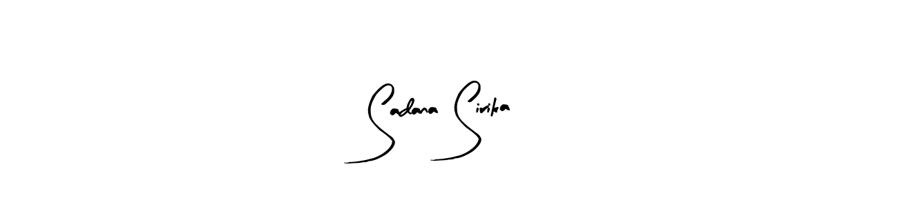 It looks lik you need a new signature style for name Sadana Sirika. Design unique handwritten (Arty Signature) signature with our free signature maker in just a few clicks. Sadana Sirika signature style 8 images and pictures png