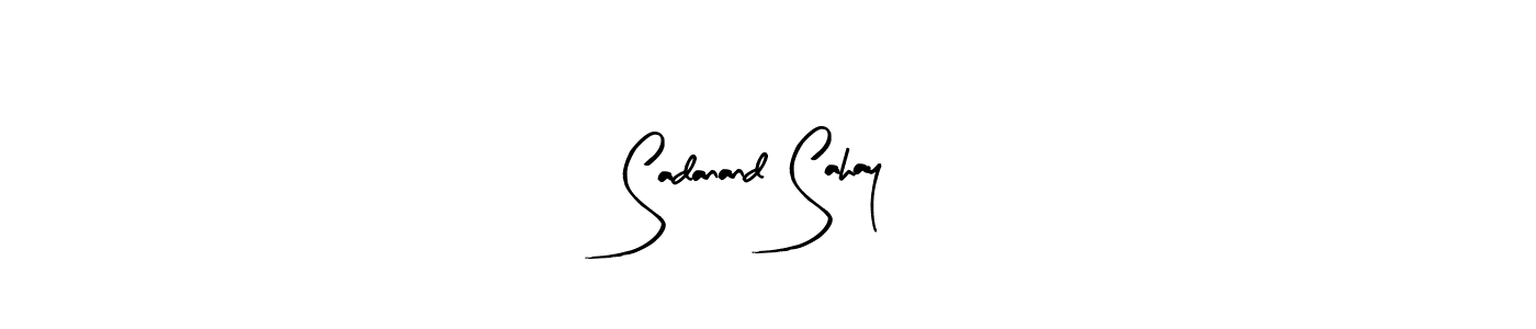 Make a beautiful signature design for name Sadanand Sahay. With this signature (Arty Signature) style, you can create a handwritten signature for free. Sadanand Sahay signature style 8 images and pictures png