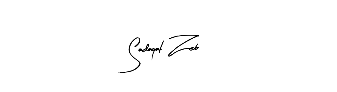 Arty Signature is a professional signature style that is perfect for those who want to add a touch of class to their signature. It is also a great choice for those who want to make their signature more unique. Get Sadaqat Zeb name to fancy signature for free. Sadaqat Zeb signature style 8 images and pictures png