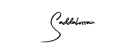 Try this chic Saddahussain handwritten sign style. Using Arty Signature font elements, it gives your name a sleek, memorable identity. Saddahussain signature style 8 images and pictures png