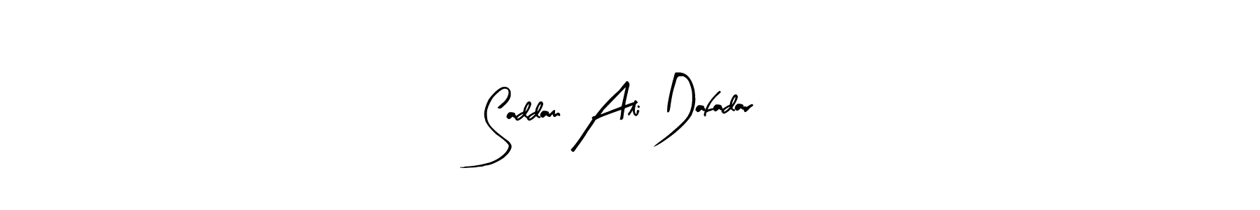 You can use this online signature creator to create a handwritten signature for the name Saddam Ali Dafadar. This is the best online autograph maker. Saddam Ali Dafadar signature style 8 images and pictures png