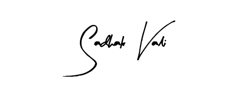Generate high-definition signature styles for Sadhak Vali. The Arty Signature typeface ensures crisp legibility and sophisticated design. Sadhak Vali signature style 8 images and pictures png