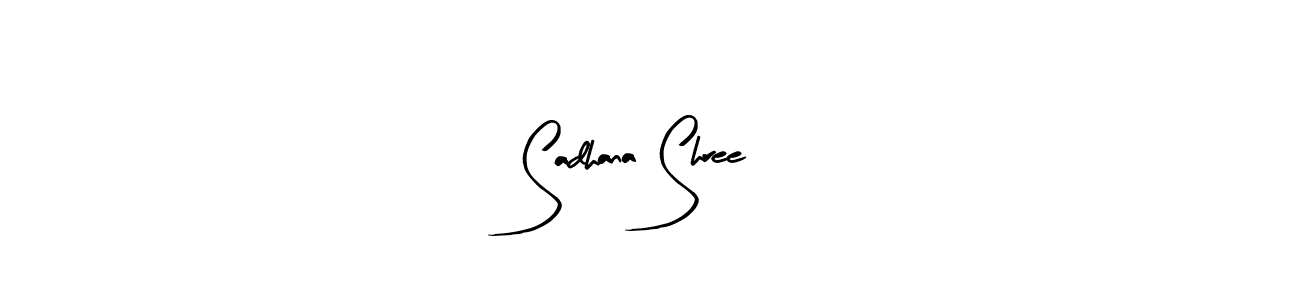 Once you've used our free online signature maker to create your best signature Arty Signature style, it's time to enjoy all of the benefits that Sadhana Shree name signing documents. Sadhana Shree signature style 8 images and pictures png