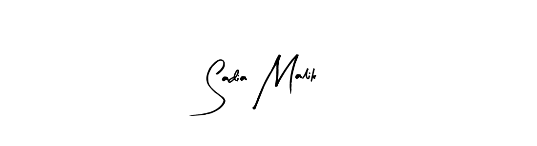 Create a beautiful signature design for name Sadia Malik. With this signature (Arty Signature) fonts, you can make a handwritten signature for free. Sadia Malik signature style 8 images and pictures png
