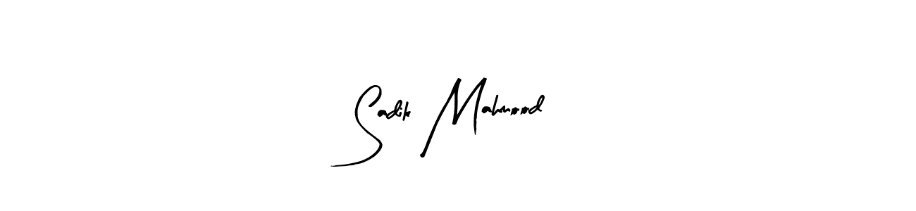 Sadik Mahmood stylish signature style. Best Handwritten Sign (Arty Signature) for my name. Handwritten Signature Collection Ideas for my name Sadik Mahmood. Sadik Mahmood signature style 8 images and pictures png