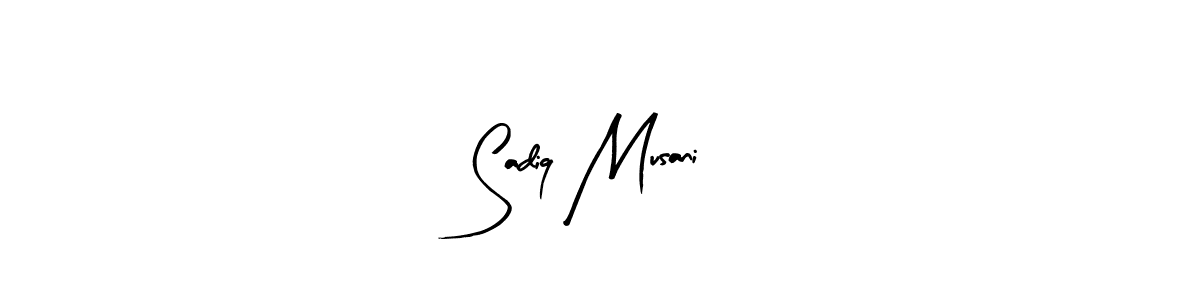 How to make Sadiq Musani signature? Arty Signature is a professional autograph style. Create handwritten signature for Sadiq Musani name. Sadiq Musani signature style 8 images and pictures png