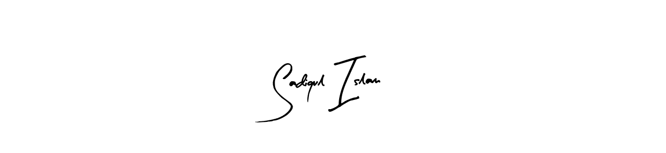 How to make Sadiqul Islam name signature. Use Arty Signature style for creating short signs online. This is the latest handwritten sign. Sadiqul Islam signature style 8 images and pictures png