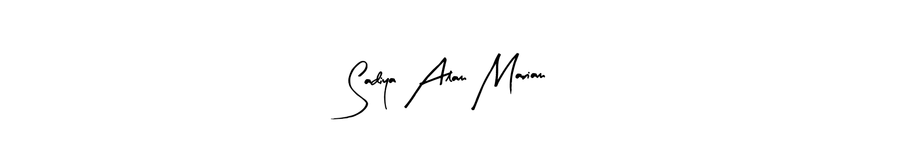 Make a beautiful signature design for name Sadiya Alam Mariam. With this signature (Arty Signature) style, you can create a handwritten signature for free. Sadiya Alam Mariam signature style 8 images and pictures png
