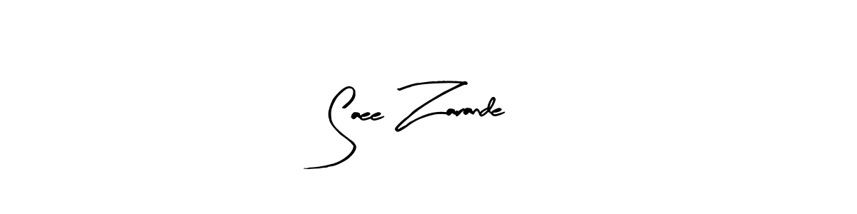 Design your own signature with our free online signature maker. With this signature software, you can create a handwritten (Arty Signature) signature for name Saee Zarande. Saee Zarande signature style 8 images and pictures png
