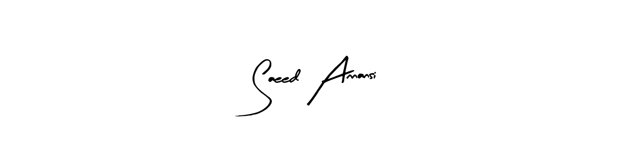 You can use this online signature creator to create a handwritten signature for the name Saeed Annansi. This is the best online autograph maker. Saeed Annansi signature style 8 images and pictures png