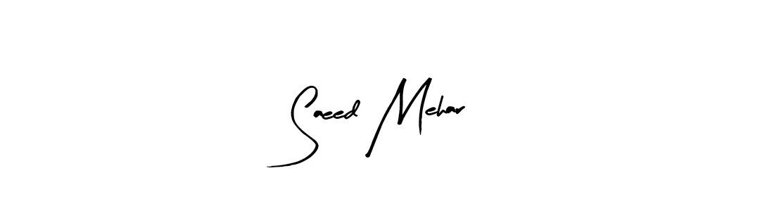 Saeed Mehar stylish signature style. Best Handwritten Sign (Arty Signature) for my name. Handwritten Signature Collection Ideas for my name Saeed Mehar. Saeed Mehar signature style 8 images and pictures png