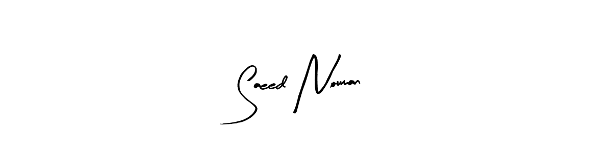 Also we have Saeed Nouman name is the best signature style. Create professional handwritten signature collection using Arty Signature autograph style. Saeed Nouman signature style 8 images and pictures png