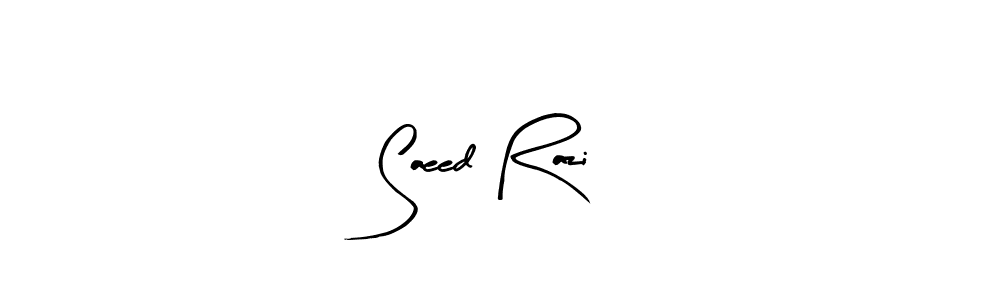 Design your own signature with our free online signature maker. With this signature software, you can create a handwritten (Arty Signature) signature for name Saeed Razi. Saeed Razi signature style 8 images and pictures png