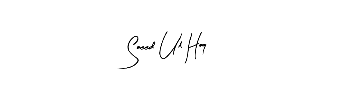 Design your own signature with our free online signature maker. With this signature software, you can create a handwritten (Arty Signature) signature for name Saeed Ul Haq. Saeed Ul Haq signature style 8 images and pictures png