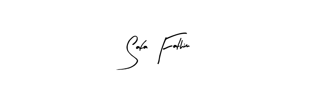 if you are searching for the best signature style for your name Safa Fathim. so please give up your signature search. here we have designed multiple signature styles  using Arty Signature. Safa Fathim signature style 8 images and pictures png