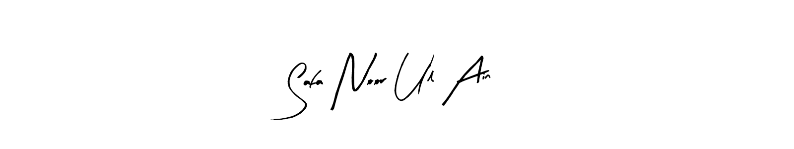Use a signature maker to create a handwritten signature online. With this signature software, you can design (Arty Signature) your own signature for name Safa Noor Ul Ain. Safa Noor Ul Ain signature style 8 images and pictures png