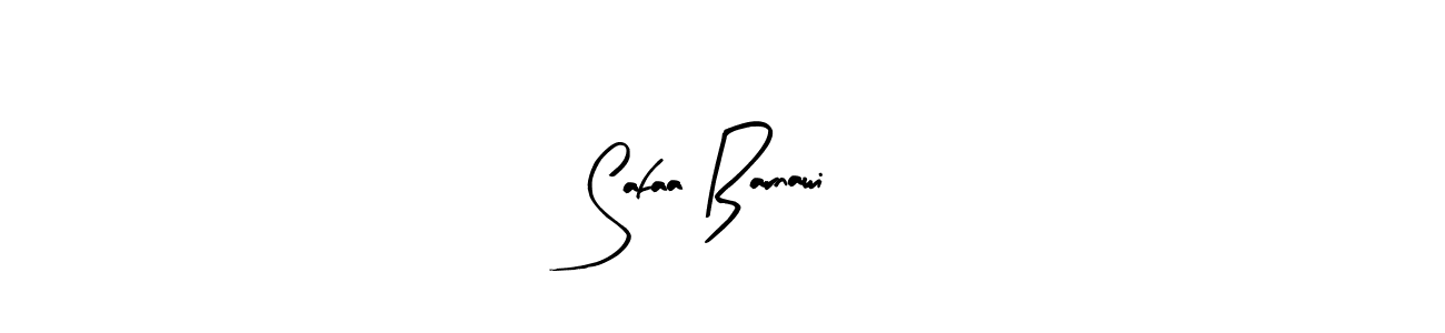 The best way (Arty Signature) to make a short signature is to pick only two or three words in your name. The name Safaa Barnawi include a total of six letters. For converting this name. Safaa Barnawi signature style 8 images and pictures png