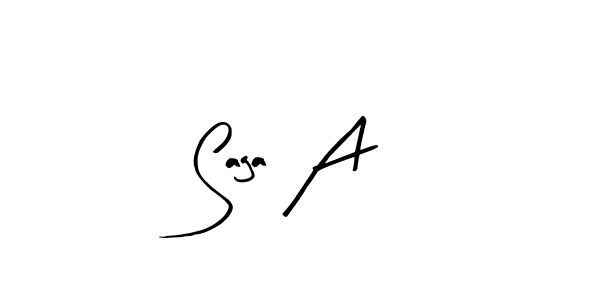 Best and Professional Signature Style for Saga A. Arty Signature Best Signature Style Collection. Saga A signature style 8 images and pictures png