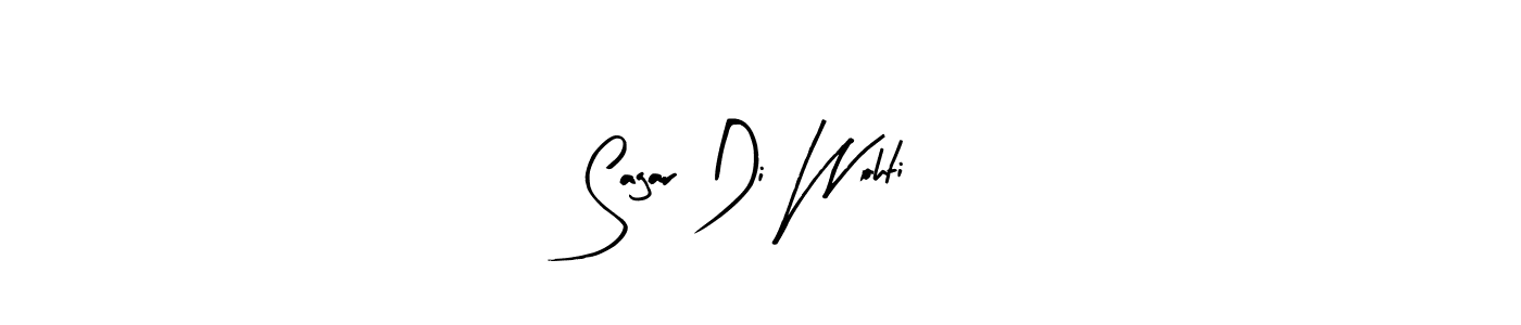 The best way (Arty Signature) to make a short signature is to pick only two or three words in your name. The name Sagar Di Wohti include a total of six letters. For converting this name. Sagar Di Wohti signature style 8 images and pictures png