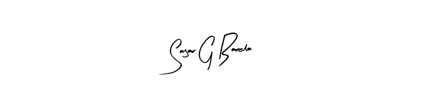 The best way (Arty Signature) to make a short signature is to pick only two or three words in your name. The name Sagar G Barela include a total of six letters. For converting this name. Sagar G Barela signature style 8 images and pictures png