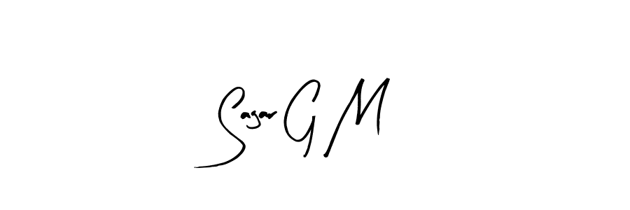 if you are searching for the best signature style for your name Sagar G M. so please give up your signature search. here we have designed multiple signature styles  using Arty Signature. Sagar G M signature style 8 images and pictures png