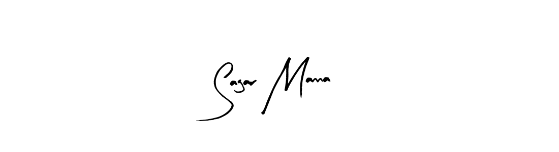 Arty Signature is a professional signature style that is perfect for those who want to add a touch of class to their signature. It is also a great choice for those who want to make their signature more unique. Get Sagar Manna name to fancy signature for free. Sagar Manna signature style 8 images and pictures png