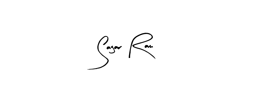 How to make Sagar Ram name signature. Use Arty Signature style for creating short signs online. This is the latest handwritten sign. Sagar Ram signature style 8 images and pictures png