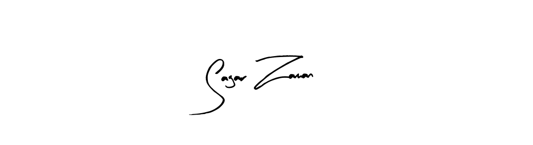How to make Sagar Zaman signature? Arty Signature is a professional autograph style. Create handwritten signature for Sagar Zaman name. Sagar Zaman signature style 8 images and pictures png