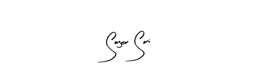 Sager Soni stylish signature style. Best Handwritten Sign (Arty Signature) for my name. Handwritten Signature Collection Ideas for my name Sager Soni. Sager Soni signature style 8 images and pictures png