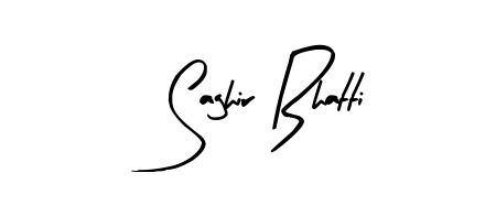 Looking for an artistic signature for Saghir Bhatti? The Arty Signature calligraphy style gives a sophisticated flow suitable for business cards and emails. Saghir Bhatti signature style 8 images and pictures png