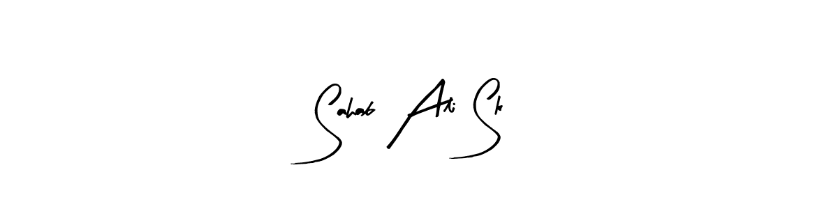 Design your own signature with our free online signature maker. With this signature software, you can create a handwritten (Arty Signature) signature for name Sahab Ali Sk. Sahab Ali Sk signature style 8 images and pictures png