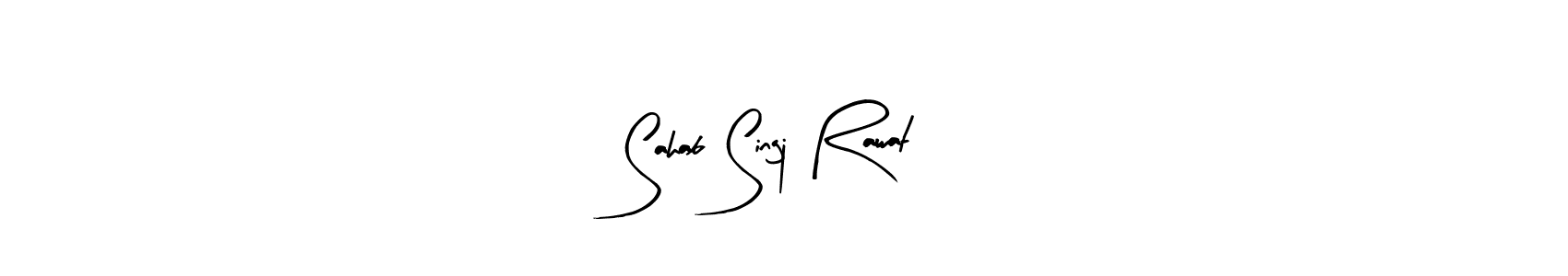 Make a beautiful signature design for name Sahab Singj Rawat. With this signature (Arty Signature) style, you can create a handwritten signature for free. Sahab Singj Rawat signature style 8 images and pictures png