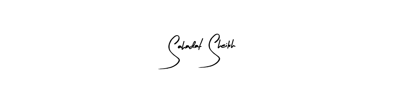 Once you've used our free online signature maker to create your best signature Arty Signature style, it's time to enjoy all of the benefits that Sahadat Sheikh name signing documents. Sahadat Sheikh signature style 8 images and pictures png