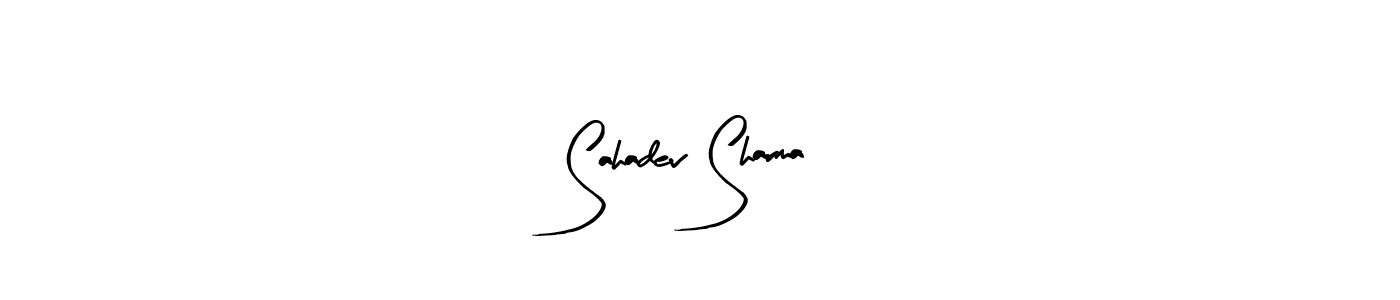 It looks lik you need a new signature style for name Sahadev Sharma. Design unique handwritten (Arty Signature) signature with our free signature maker in just a few clicks. Sahadev Sharma signature style 8 images and pictures png