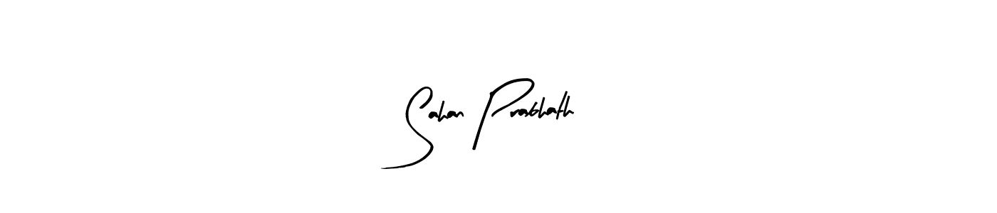 Make a beautiful signature design for name Sahan Prabhath. With this signature (Arty Signature) style, you can create a handwritten signature for free. Sahan Prabhath signature style 8 images and pictures png
