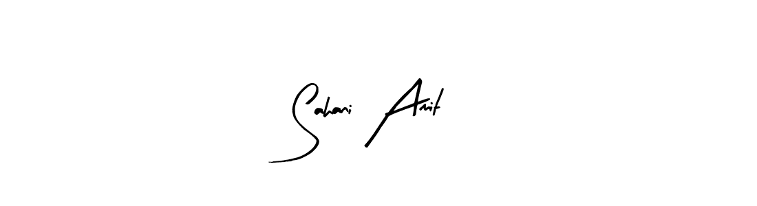 if you are searching for the best signature style for your name Sahani Amit. so please give up your signature search. here we have designed multiple signature styles  using Arty Signature. Sahani Amit signature style 8 images and pictures png