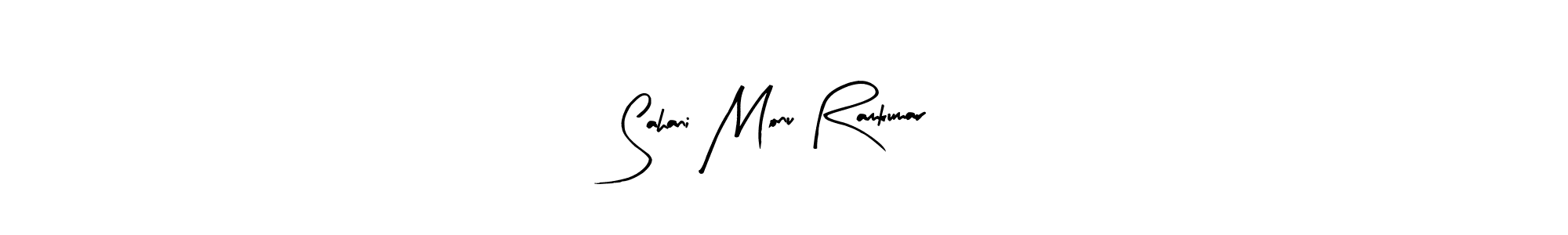 How to make Sahani Monu Ramkumar name signature. Use Arty Signature style for creating short signs online. This is the latest handwritten sign. Sahani Monu Ramkumar signature style 8 images and pictures png