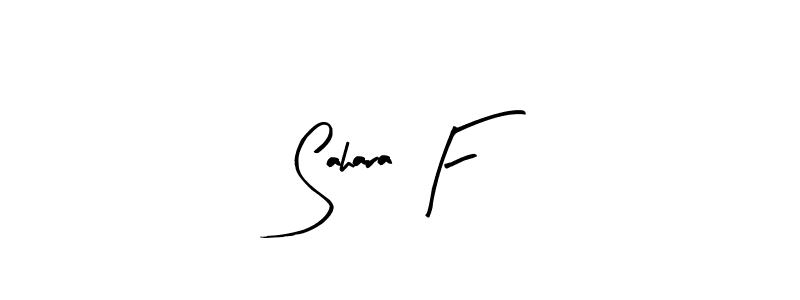 Design your own signature with our free online signature maker. With this signature software, you can create a handwritten (Arty Signature) signature for name Sahara F. Sahara F signature style 8 images and pictures png