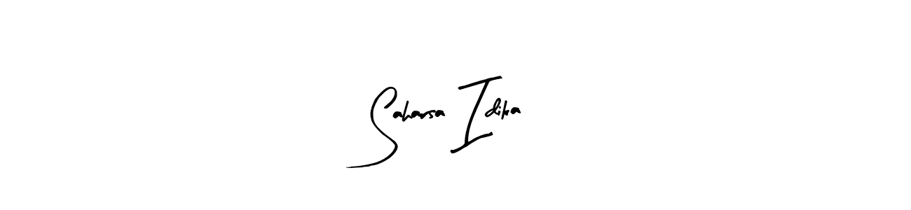 Design your own signature with our free online signature maker. With this signature software, you can create a handwritten (Arty Signature) signature for name Saharsa Idika. Saharsa Idika signature style 8 images and pictures png